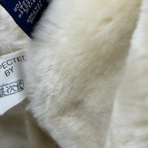 VTG Phat Farm Coat Men 5XL Brown Suede Gen.Leather Faux Fur Sherpa Heavy Hip Hop - Picture 11 of 16